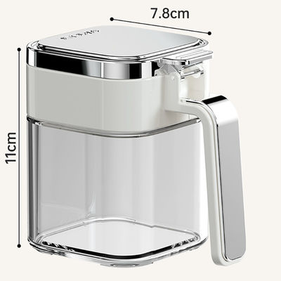 Kitchen Seasoning Powder Spices Storage Container Tea Coffee Sugar Salt Glass Jars Container With Stainless Steel Lid And Spoon